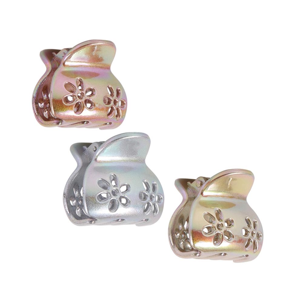 Missy Floral Engraved Jawclips- Gold_Silver_Rose Gold